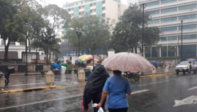 Lluvias débiles y en la mayor parte del territorio nacional