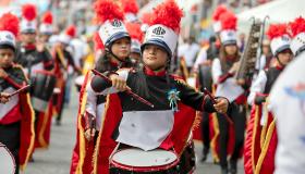 Fervor patrio en desfiles para celebrar 203 años de independencia en Honduras 