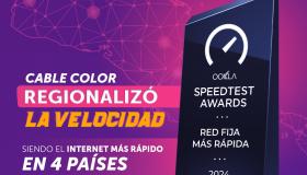 Cable Color recibe premio de firma internacional por tener la red fija más rápida de Honduras 