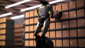 Empresa china presenta su innovador robot humanoide híbrido GoMate 