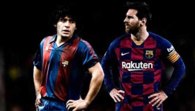 Subastarán dos reliquias que usaron Messi y Maradona en el vestuario del Barcelona