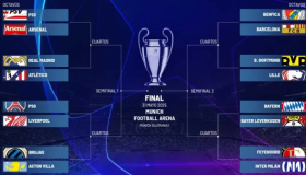 Los octavos tendrán derbi madrileño, repetición del Benfica-Barça y PSG-Liverpool 