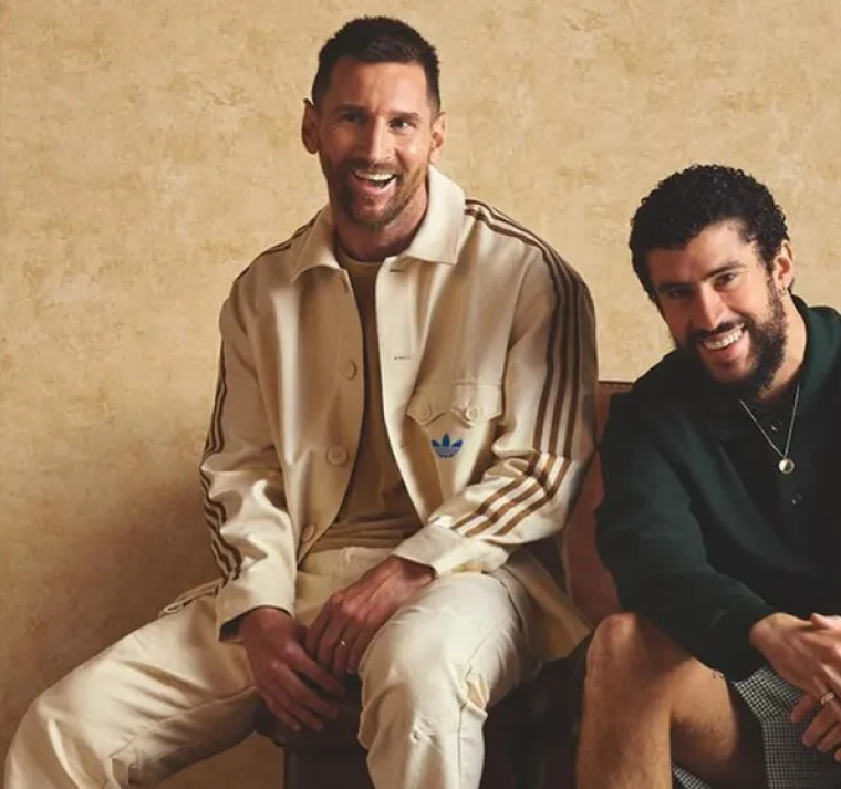 Bad Bunny y Messi lanzan colección de zapatos con Adidas