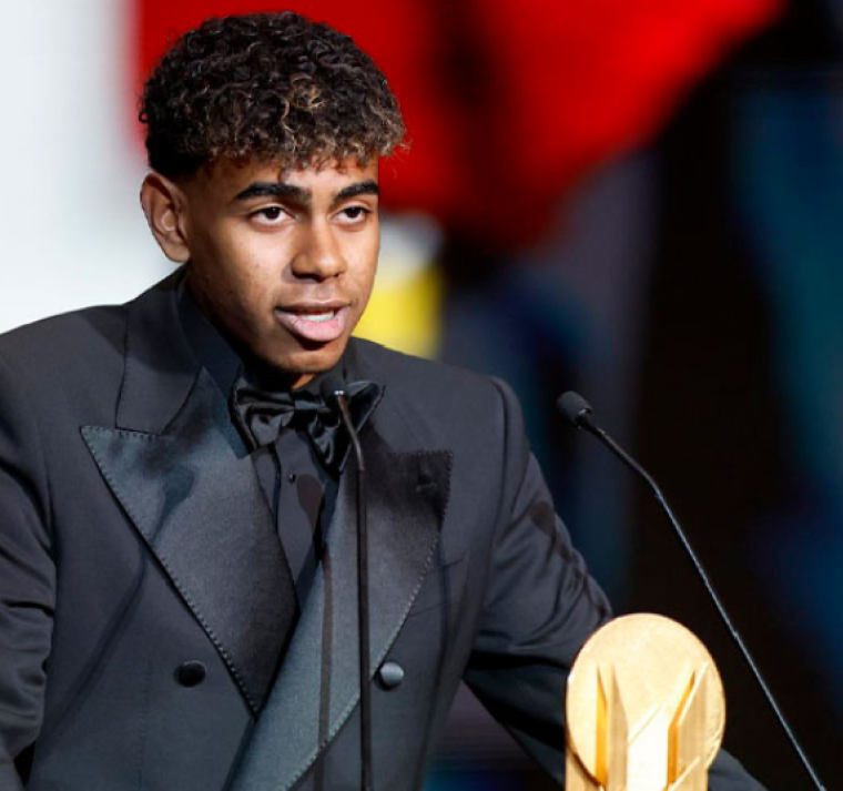 Lamine Yamal, premio Kopa al mejor futbolista joven del año 