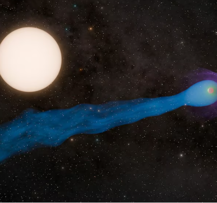 Cómo es el nuevo “planeta con cola” que descubrió la NASA 