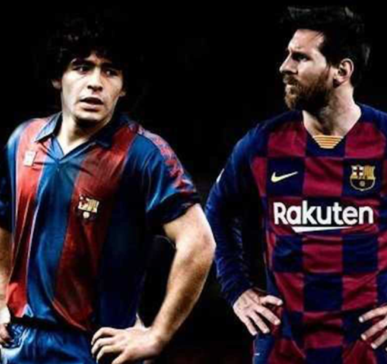 Subastarán dos reliquias que usaron Messi y Maradona en el vestuario del Barcelona