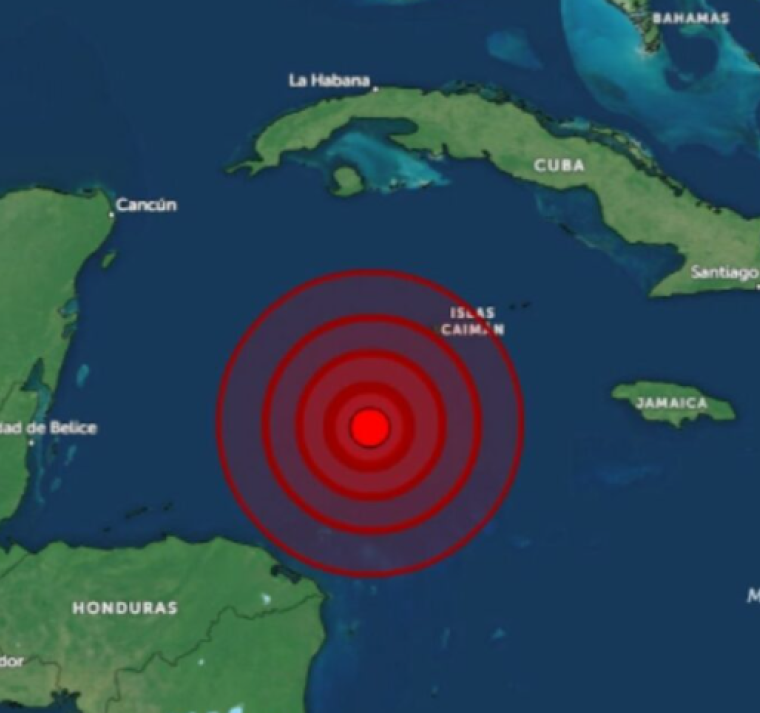 COPECO registró 24 réplicas tras terremoto en las Islas Caimán  