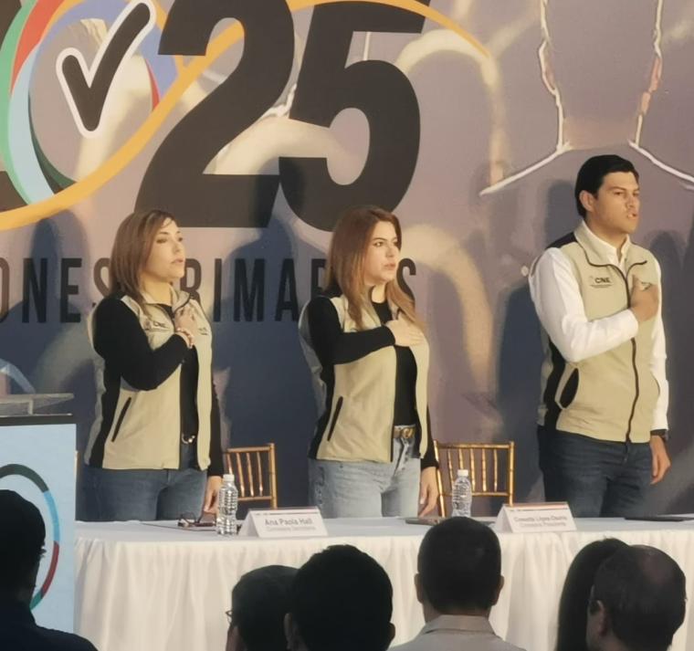 Pleno del CNE inaugura jornada electoral en el Instituto Jesús Milla Selva