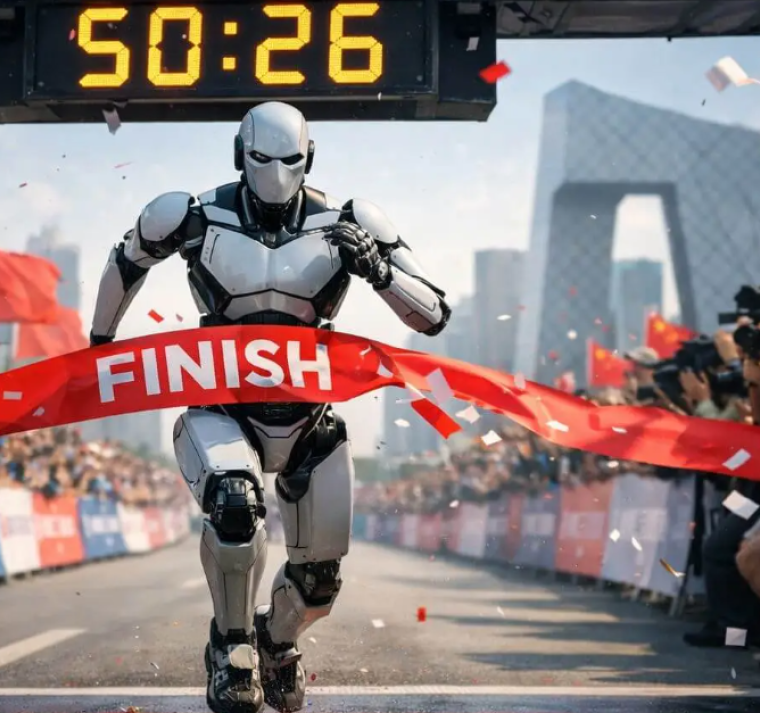 Robot humanoide completa una media maratón en tiempo récord para máquinas 