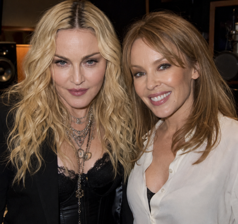 adonna y Kylie Minogue finalmente llevarán al estudio su colaboración en vivo 